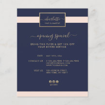 Moderne kalligrafie Elegant Gold Pink & Midnight B