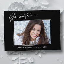 Moderne kalligrafie Elegant Ink Script Afstuderen