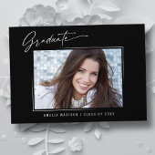 Moderne kalligrafie Elegant Ink Script Afstuderen Aankondiging