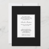 Moderne kalligrafie Elegant Ink Script Afstuderen Aankondiging (Achterkant)