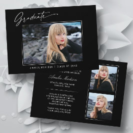 Moderne kalligrafie Elegant inkt Script 3 Foto Afs Aankondiging