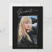 Moderne kalligrafie Elegant inkt Script 4 Foto Afs Aankondiging (Voorkant)