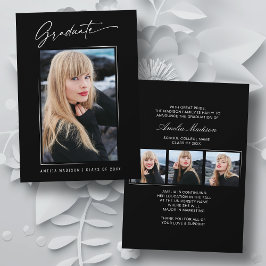 Moderne kalligrafie Elegant inkt Script 4 Foto Afs Aankondiging