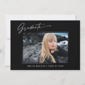 Moderne kalligrafie Elegant inktschrift 4 foto gra Aankondiging (Voorkant)