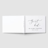 Moderne kalligrafie Elegante bruiloft gastenboek (Volledig)