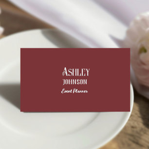 Moderne kalligrafie Event Planner Designer Visitekaartje