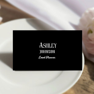 Moderne kalligrafie Event Planner Designer Visitekaartje