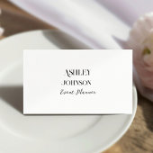 Moderne Kalligrafie Event Planner Visitekaartje
