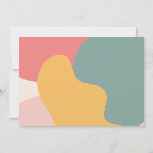 Moderne kalligrafie Familiefoto Kerstmis Feestdagenkaart (Achterkant)