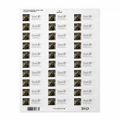 Moderne kalligrafie foto afstudeeradres etiket (Full Sheet)