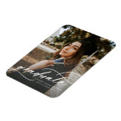 Moderne kalligrafie Foto Afstuderen Magnet Magneet (Linkerzijde)