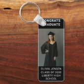 Moderne kalligrafie Foto Afstuderen Sleutelhanger (Voorkant)