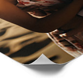 Moderne kalligrafie foto bruiloft welkom poster (Hoek)