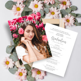 Moderne kalligrafie Foto Fancy minimalistisch Afst Kaart