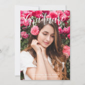 Moderne kalligrafie Foto Fancy minimalistisch Afst Kaart (Voorkant)