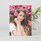 Moderne kalligrafie Foto Fancy minimalistisch Afst Kaart (Staand voorkant)