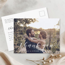 Moderne kalligrafie foto Foto bedankt Briefkaart