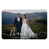 Moderne kalligrafie foto Foto bedankt Magneet (Horizontaal)