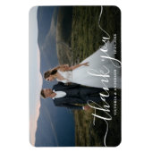 Moderne kalligrafie foto Foto bedankt Magneet (Verticaal)