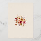 Moderne kalligrafie Foto Save the Date Folie Uitnodiging (Achterkant)