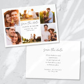 Moderne kalligrafie Fotobruiloft Save The Date