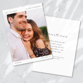 Moderne kalligrafie Fotobruiloft Save The Date