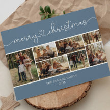 Moderne kalligrafie Fotocollage kerst