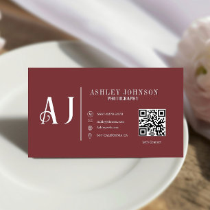 Moderne kalligrafie fotograaf fotografie visitekaartje