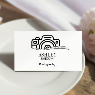 Moderne kalligrafie fotograaf fotografie visitekaartje