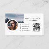 Moderne kalligrafie fotograaf visitekaartje (Achterkant)