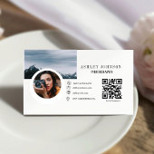 Moderne kalligrafie fotograaf visitekaartje