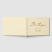 Moderne kalligrafie gepersonaliseerde bruiloft gastenboek (Volledig)