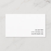 Moderne kalligrafie - gewoon rechts visitekaartje (Achterkant)