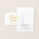 Moderne kalligrafie Gold Foil bruiloft Dank u Folie Kaarten (Display)