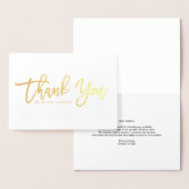 Moderne kalligrafie Gold Foil Dank u Folie Kaarten (Display)