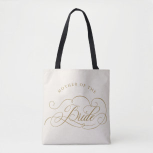Moderne kalligrafie goud Moeder van de bruid Tote Bag