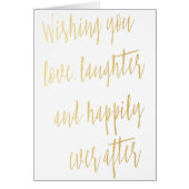 Moderne kalligrafie goud "Wens je liefde" (Voorkant)