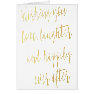 Moderne kalligrafie goud "Wishing you love"