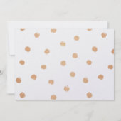 Moderne kalligrafie gouden roos "Beste wensen" Kaart (Achterkant)