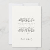 Moderne kalligrafie Happy Kwanzaa foto Feestdagenkaart (Achterkant)