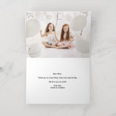 Moderne kalligrafie Happy Moederdag Folie Feestdagenkaart (Binnenlaag)