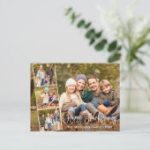 Moderne kalligrafie Happy Thanksgiving 4 Foto Briefkaart (Staand voorkant)