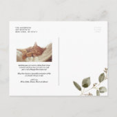 Moderne kalligrafie Happy Thanksgiving Feestdagenkaart (Achterkant)