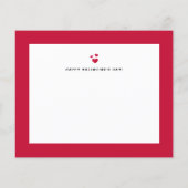 Moderne kalligrafie Happy Valentine Day Card (Achterkant)
