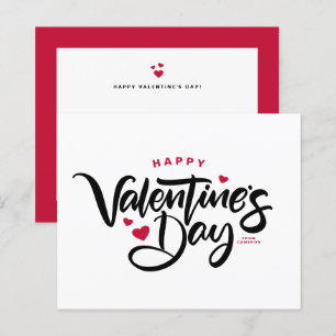 Moderne kalligrafie Happy Valentine Day Card