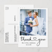 Moderne kalligrafie Hartelijk dank Briefkaart (Voorkant / Achterkant)