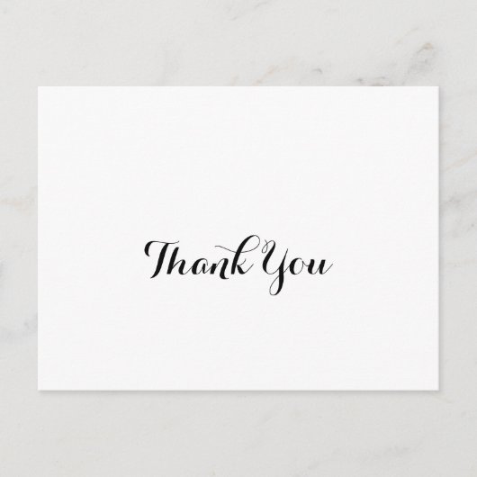 Moderne kalligrafie Hartelijk dank Briefkaart (Voorkant)