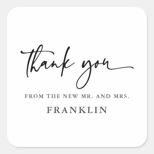 Moderne kalligrafie Hartelijk dank voor zegels (Voorkant)