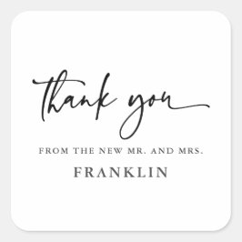 Moderne kalligrafie Hartelijk dank voor zegels