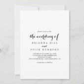 Moderne kalligrafie Het huwelijk van Kaart (Voorkant)